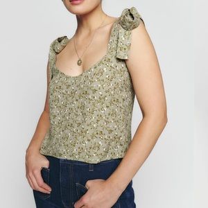 Reformation Embry Top in Juniper - size 8 NWT
